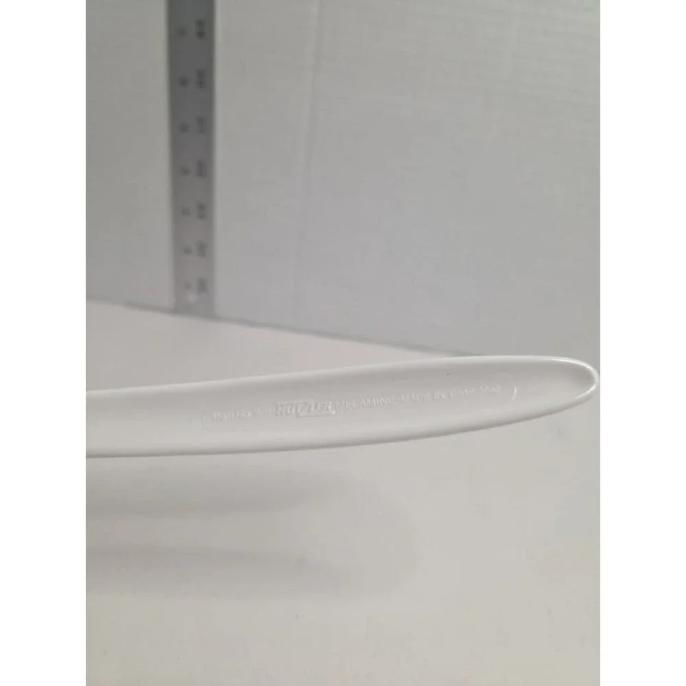 Hutzler Melamine Spoon Solid Serving White #532 Utensil 11.5